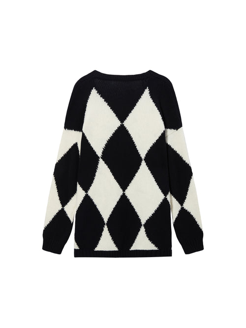 Tricot décontracté à col en V 'Kate'