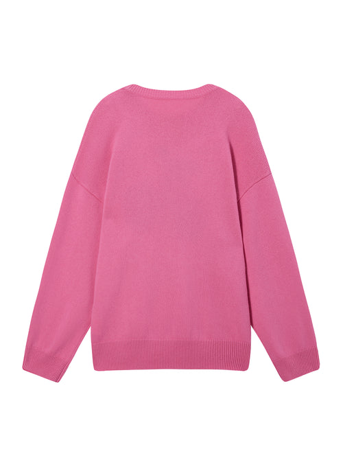 Cherry Much' Cashmere Crewneck