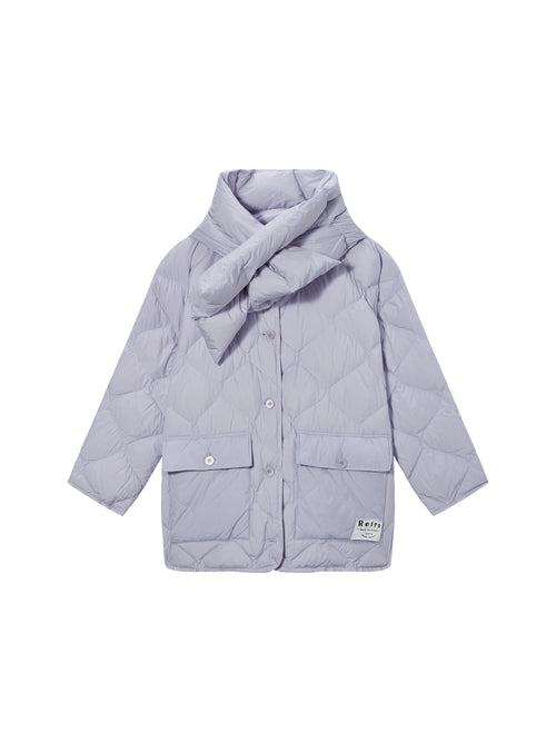 Rocky' Padded Puffer Scarf Coat