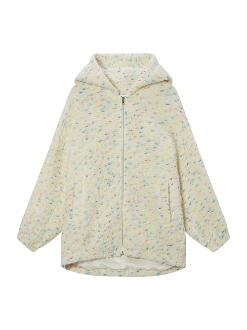 Veste à capuche en laine Funfetti Cake