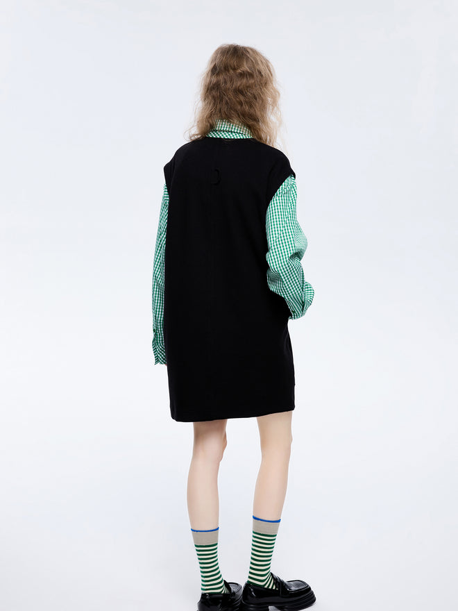 Robe gilet en tricot Dana