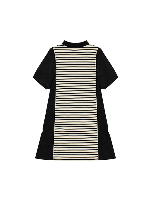 80's Striped T-shirt Flared Dress - Urlazh New York