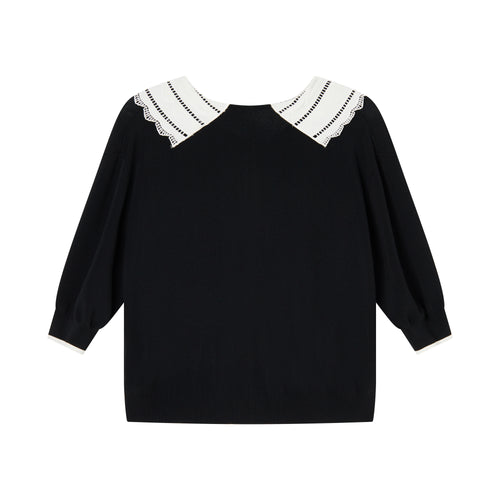 Vintage Lace Collared Cardigan - Urlazh New York