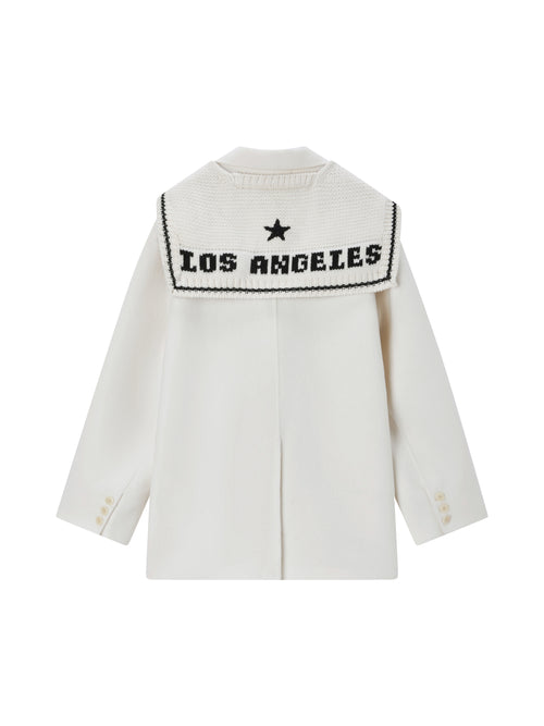 Manteau blazer uniforme double face