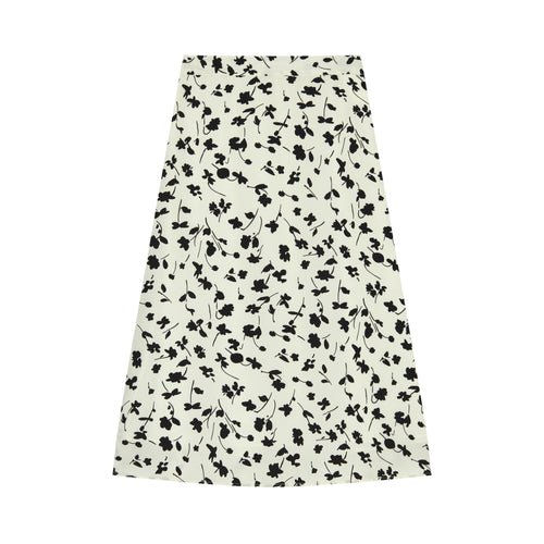 Ink Florals Midi Skirt - Urlazh New York