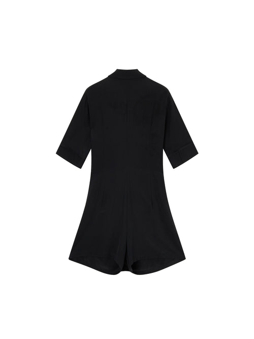 ROMA Double-Breasted Wrap Dress - Urlazh New York