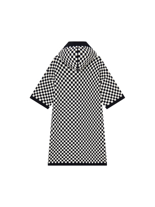 Multi-Phone Checkered Knit Dress - Urlazh New York