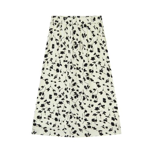 Ink Florals Midi Skirt - Urlazh New York