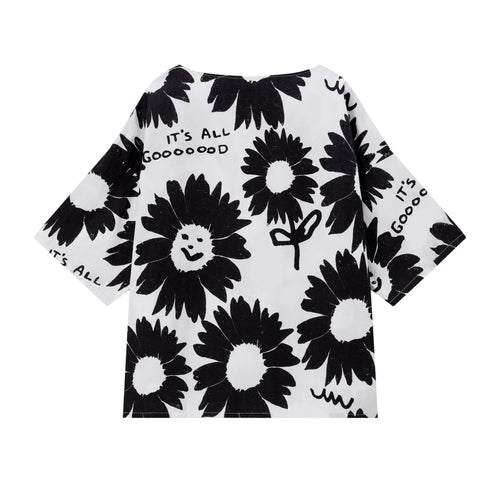 Ink Sunflower Top - Urlazh New York