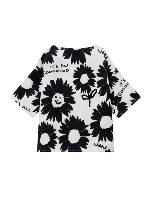 Ink Sunflower Top - Urlazh New York