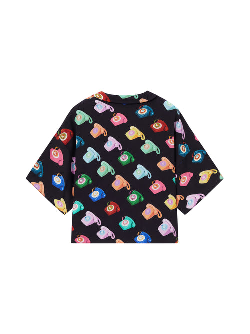 Vintage Multi-Phone Bowling Blouse - Urlazh New York