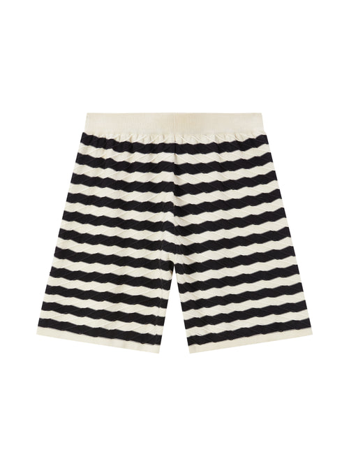 Chevron Black and White Shorts - Urlazh New York