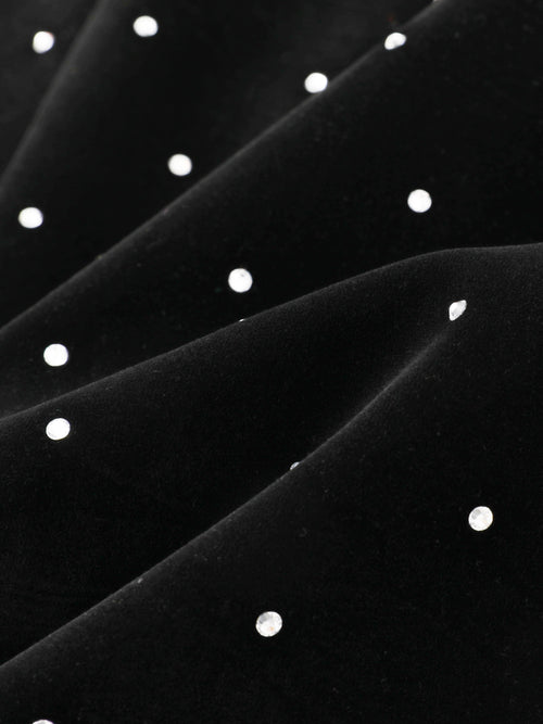 Crystal Velvet Mini Dress - Urlazh New York