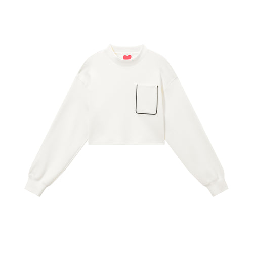 ROMA Logo Cropped Sweatshirt - Urlazh New York