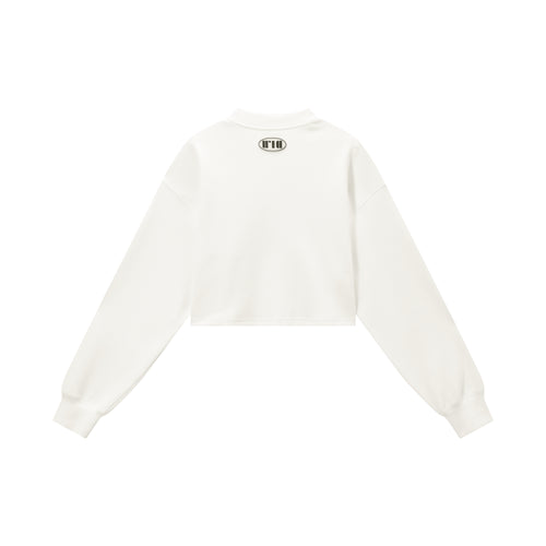 ROMA Logo Cropped Sweatshirt - Urlazh New York