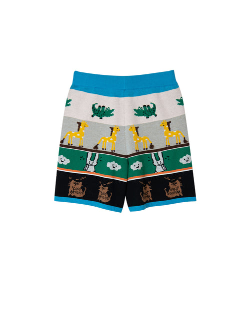 Animal Jacquard Shorts