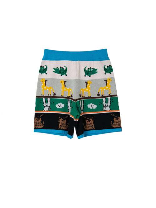 Animal Jacquard Shorts