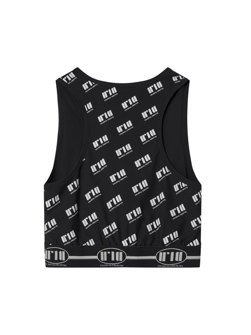 Black Logo Sport Top - Urlazh New York