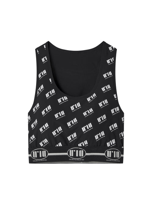 Black Logo Sport Top - Urlazh New York