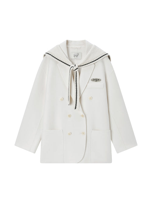 Manteau blazer uniforme double face