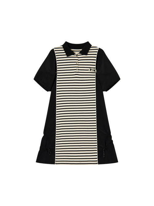80's Striped T-shirt Flared Dress - Urlazh New York