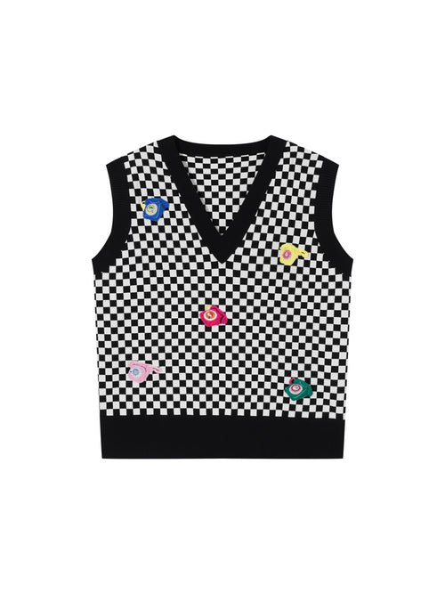 Multi-Phone Checkered Vest - Urlazh New York
