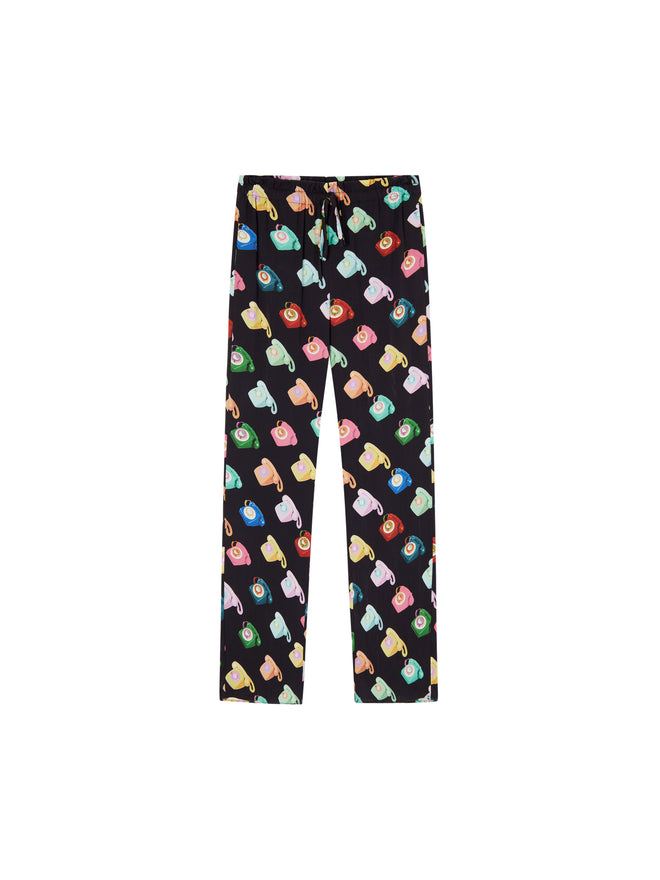 80's Silk Phone Lounge Pants - Urlazh New York