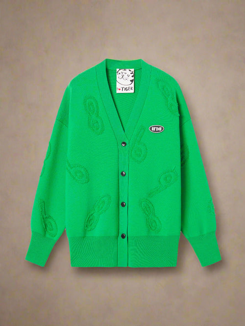 'Lucky Number' Wool Cardigan - Urlazh New York