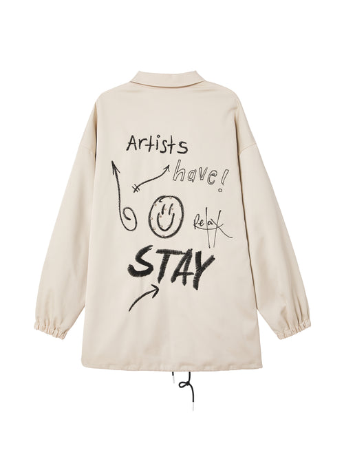 Rhinestone' Smiley' Shacket - Urlazh New York