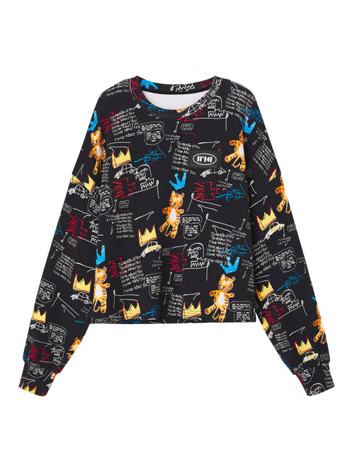 Tiger Graffiti Sweatshirt - Urlazh New York