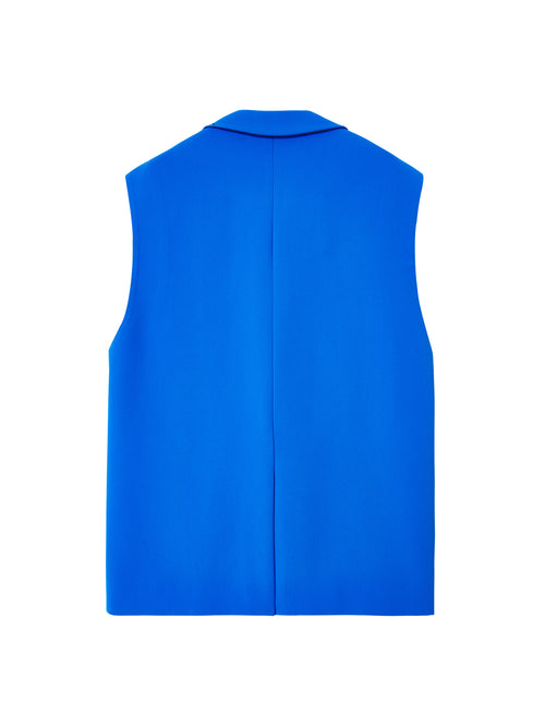 'Azure Love' Double-Breasted Vest - Urlazh New York
