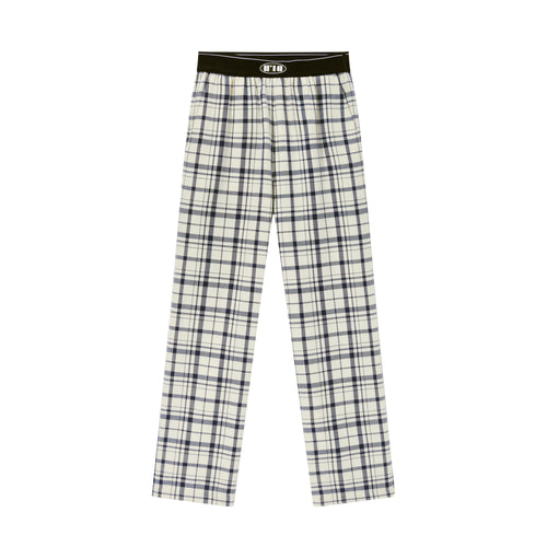 Navy Checkered Comfy Pants - Urlazh New York