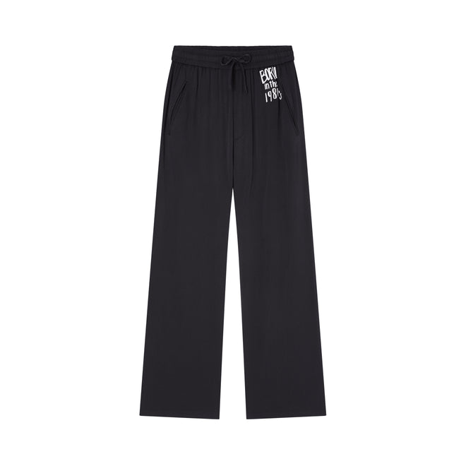 Black 80's Silk Pants - Urlazh New York