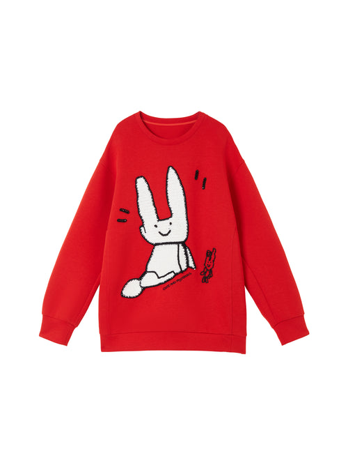 Sweat-shirt lapin Happy U-Year