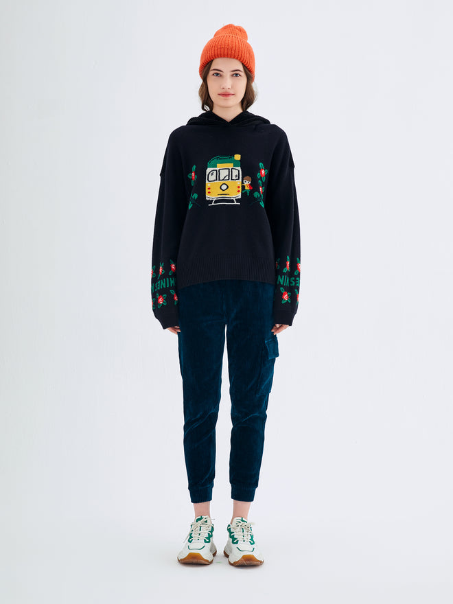 Dark Green Corduroy Tapered Pants - Urlazh New York