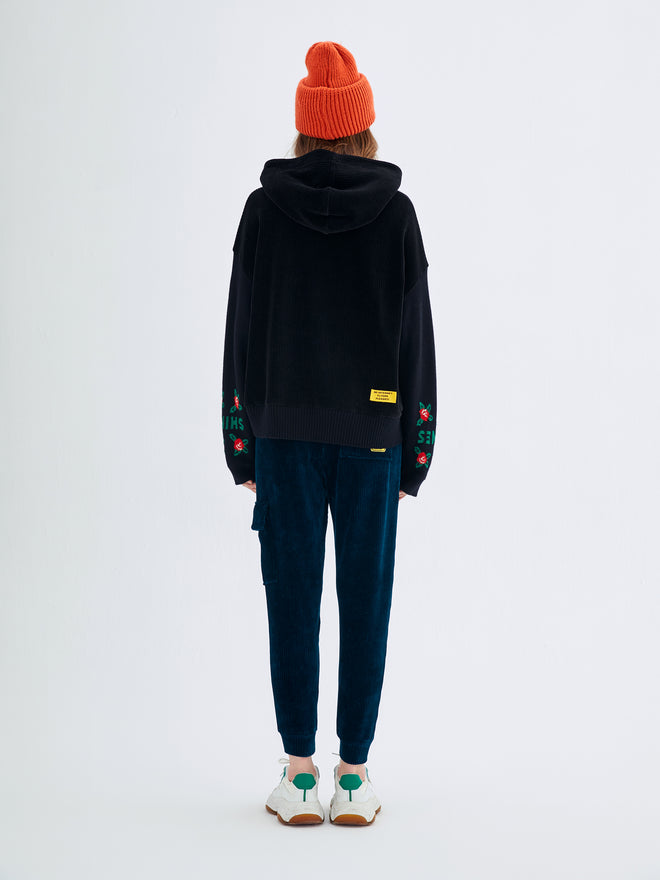 Dark Green Corduroy Tapered Pants - Urlazh New York