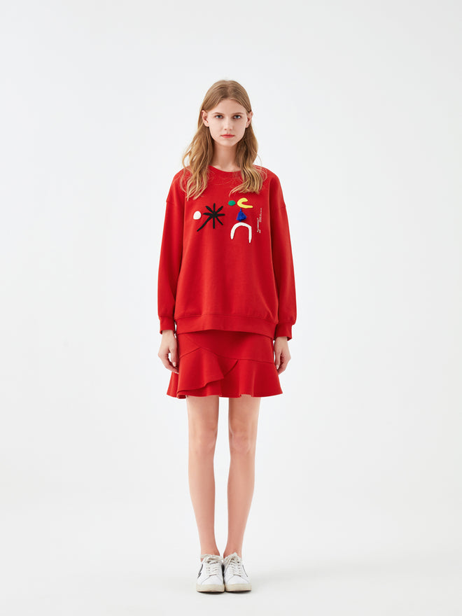 Red Layered Mini Skirt - Urlazh New York