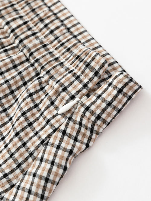 Pleated Plaid Skirt - Urlazh New York