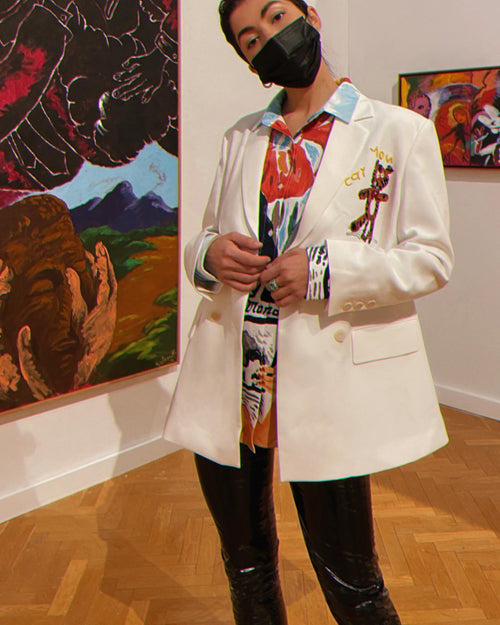 Sequined 'Tiger Queen' Blazer - Urlazh New York