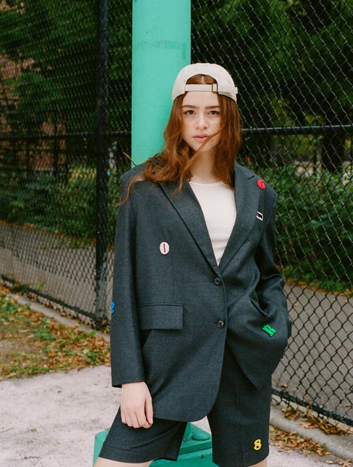'Hollywood' Boxy Blazer-Sample - Urlazh New York