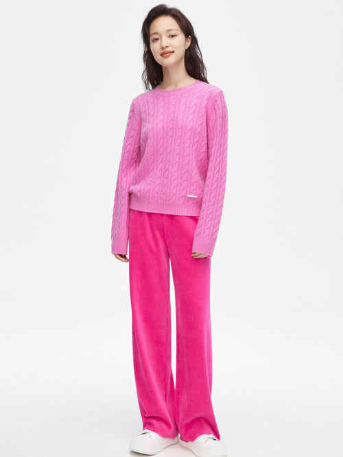 Rose Pink Cashmere Sweater