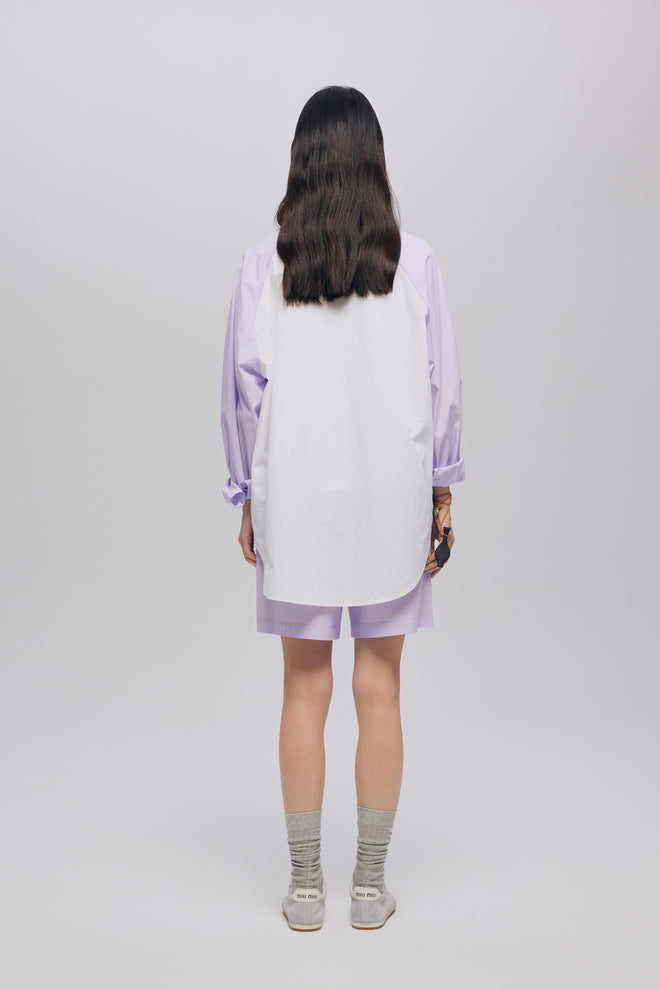 Taro Purple Shirt Set-Shorts