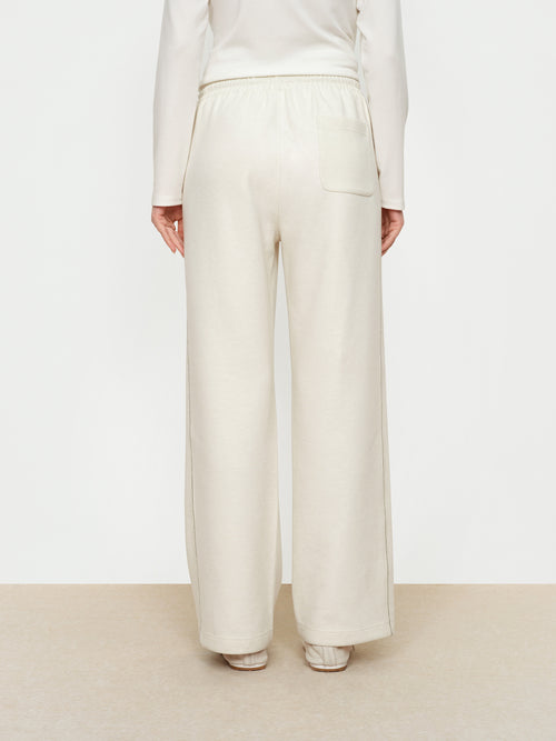 Decorative Thread Glutinous Rice Pants - White
