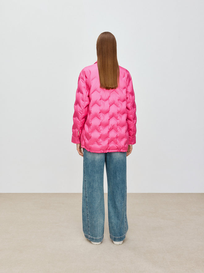 Yuanqi Rose Powder Lightweight Down