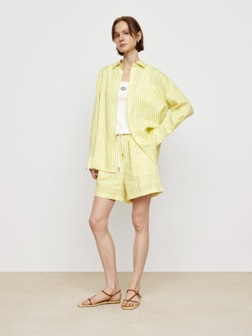 Sunshine Linen Shirt Set - Pants