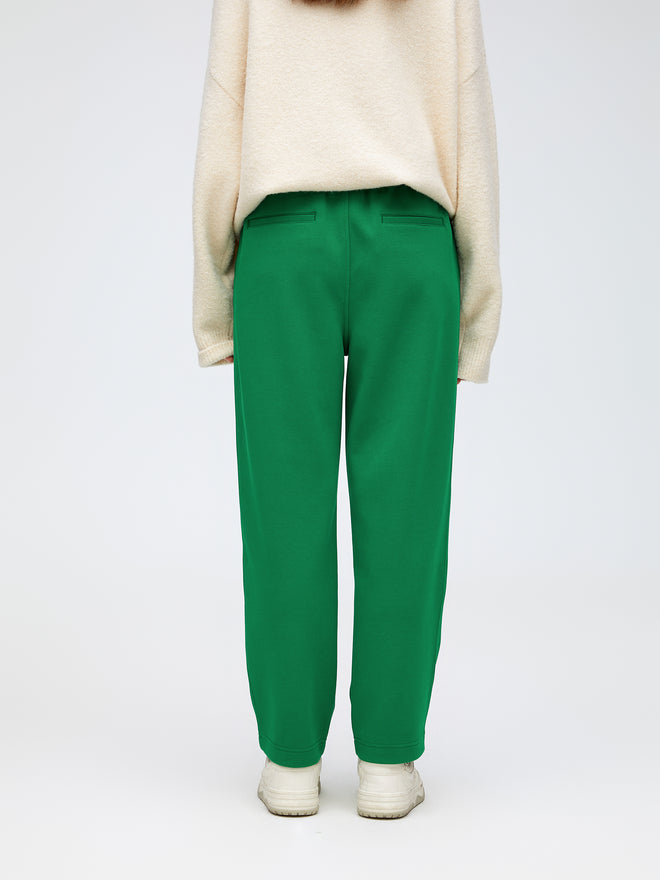Pantalon en maille Harlequin vert