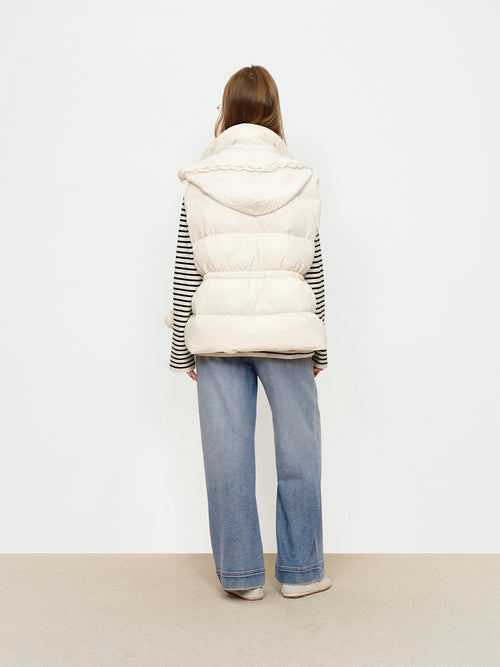 Woolen Hat Down Vest