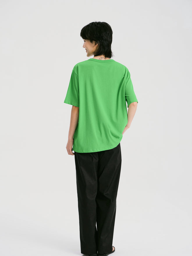 カレッジスタイルプリントTシャツ - グラスグリーン