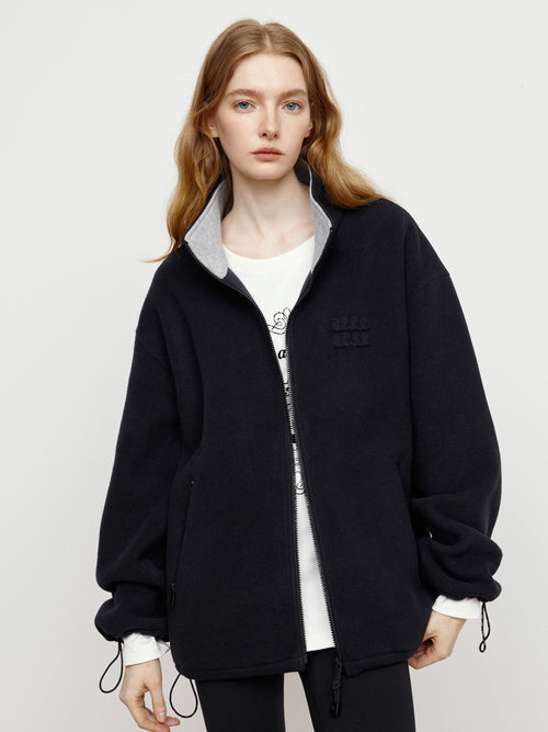 Polar Fleece Stand Up Collar Jacket