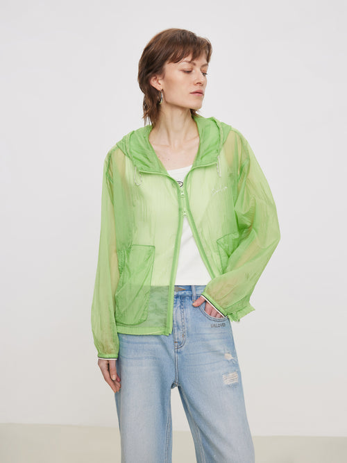 Veste légère en peau